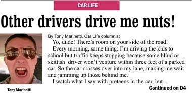 Example of Car Life newspaper column